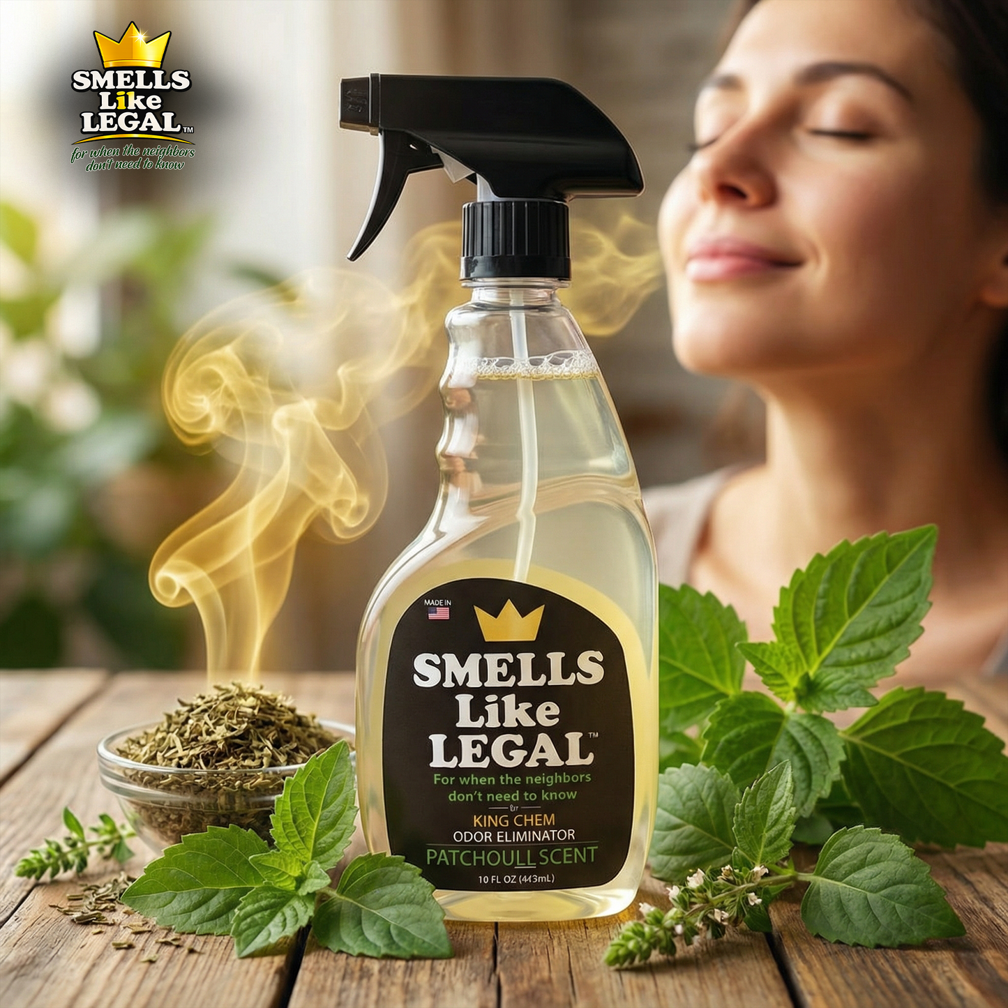 SMELLS LIKE LEGAL™ PATCHOULI SCENT 16oz Spray bottle