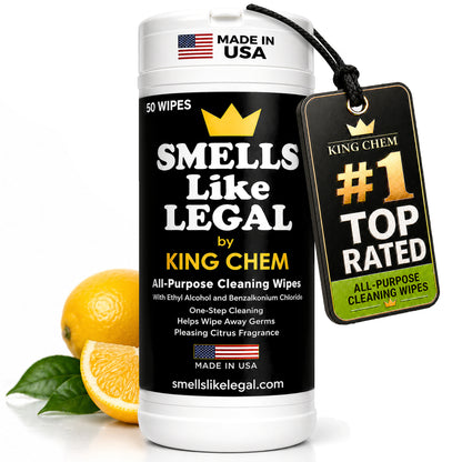 SMELLS LIKE LEGAL™ Clean wipes 50 per container Citrus scent