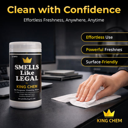 SMELLS LIKE LEGAL™ Clean wipes 50 per container Citrus scent