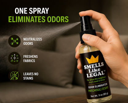 SMELLS LIKE LEGAL™ PATCHOULI SCENT 3oz Spray bottle - Travel Size
