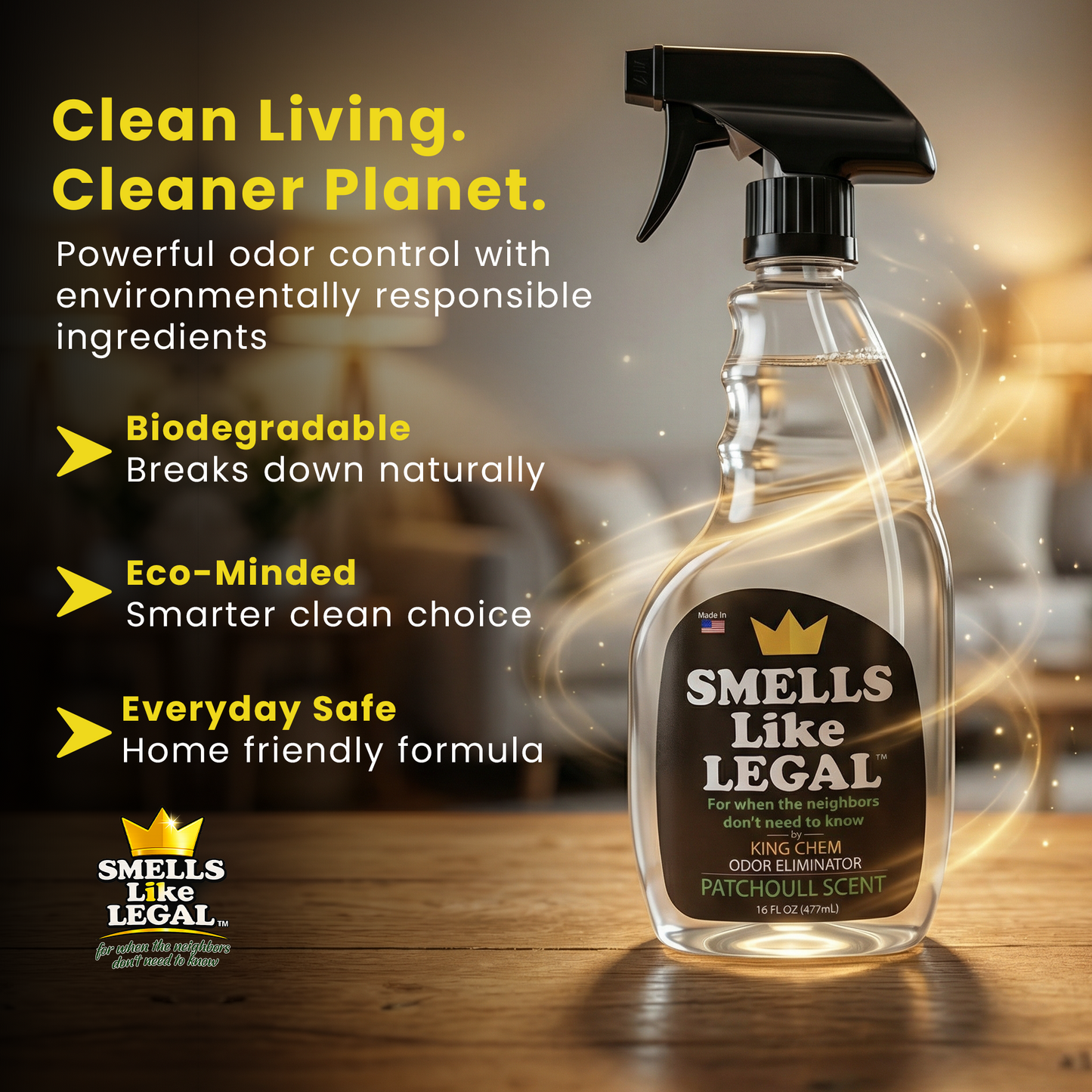 SMELLS LIKE LEGAL™  PATCHOULI SCENT 16oz Spray bottle