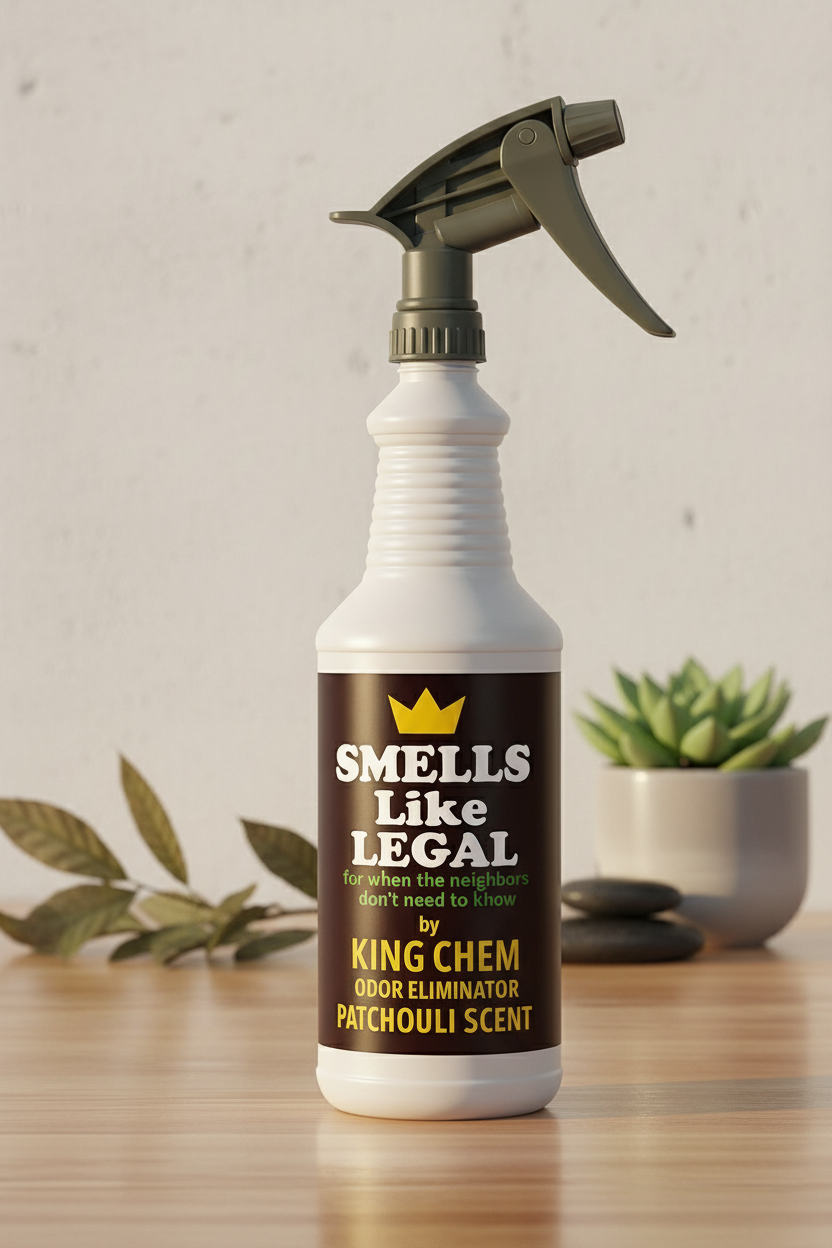 SMELLS LIKE LEGA PATCHOULI SCENT 32oz Spray bottle in a stunning setting