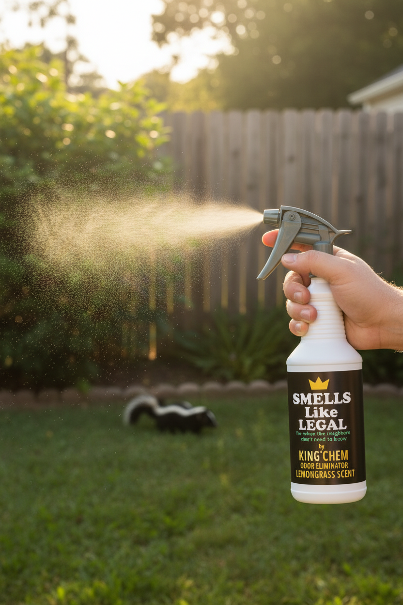 SMELLS LIKE LEGAL LEMONGRASS Scent 32oz Spray Bottle tackling skunk odor